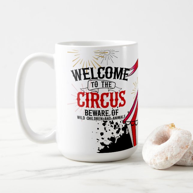 Caneca De Café Circo Whimsical (Com Donut)