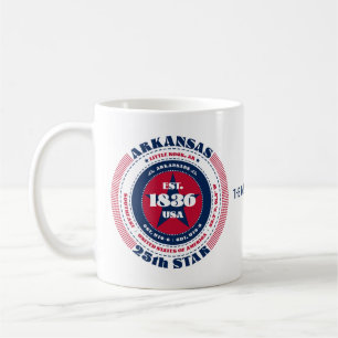 Caneca De Café Circular Patriótica Monograma Mug
