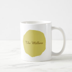 Caneca de Café Círculo Amarelo Suave e Quente