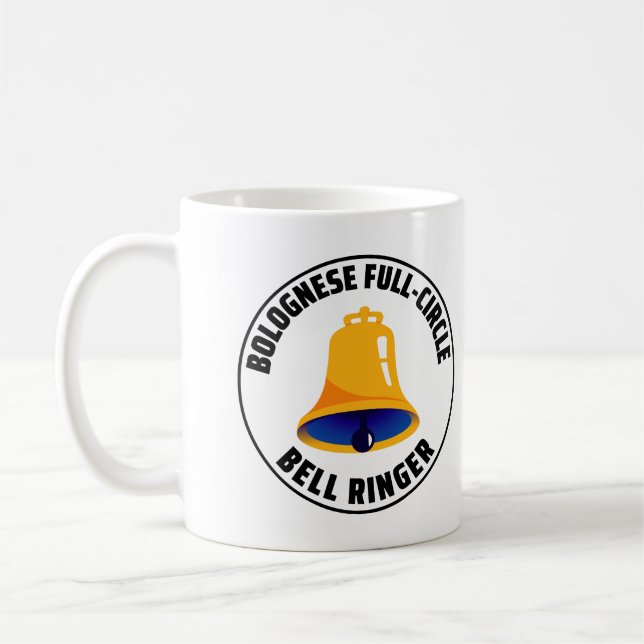 Caneca De Café Círculo de Cheio de Bolonha Ringer Ringing (Esquerda)