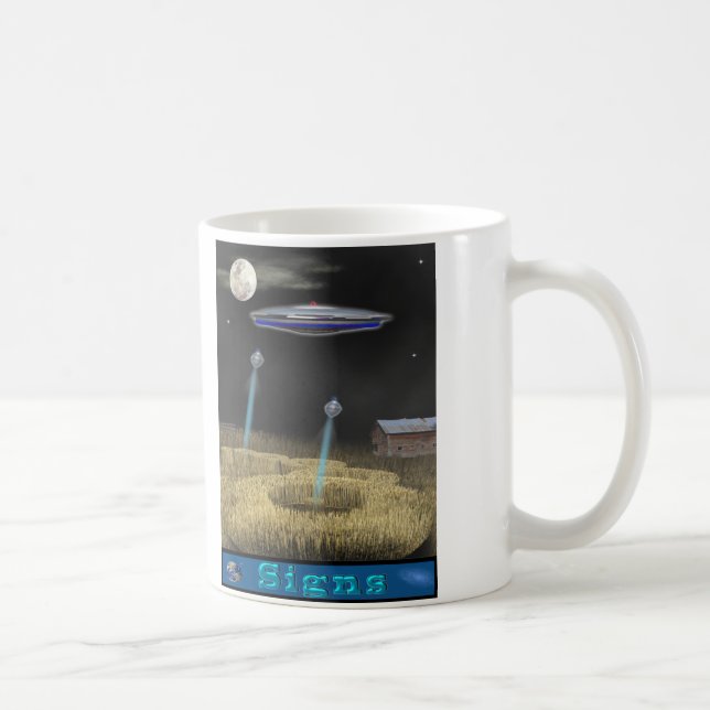 Caneca De Café círculo de colheita ufo (Direita)