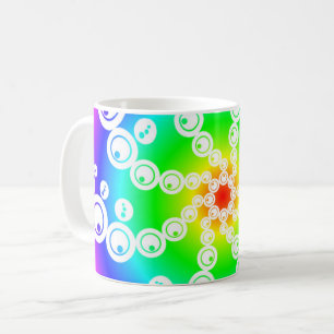 Caneca De Café Círculo de Corte de abstrato