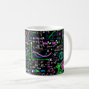 Caneca De Café Círculo de educação matemática linear em matemátic