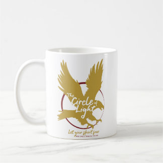 Caneca De Café Círculo de Luz (Red Eagle Ranch, Retro de Malibu)