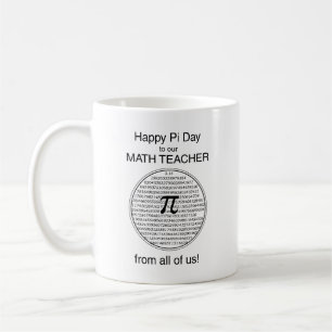 Caneca De Café Círculo do Dia Pi