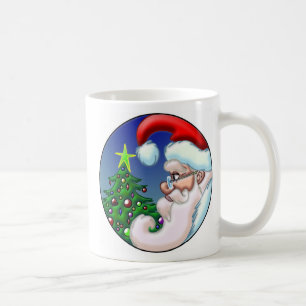 Caneca De Café Círculo do papai noel