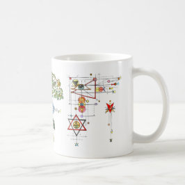 Caneca De Café Círculo Mágico Estranho Sigil Chaos Magic Witchcra