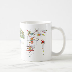 Caneca De Café Círculo Mágico Estranho Sigil Chaos Magic Witchcra