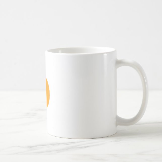 Caneca De Café Círculo Sq Castanho Trans-3 O Zazzle MUSEUM (Direita)