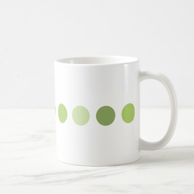 Caneca De Café círculo-verde (Direita)
