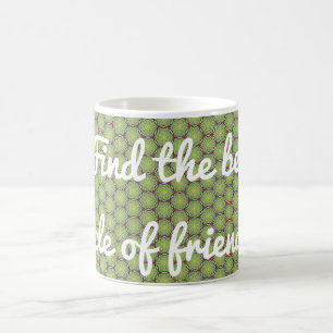 Caneca De Café Círculo Verde Fern de Amigos