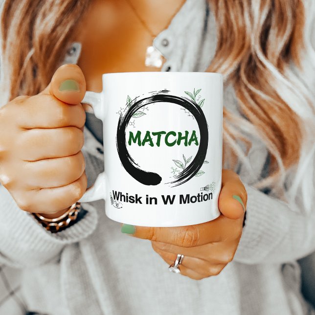 Caneca De Café Círculo Zen da Ciência do Matcha (Criador carregado)