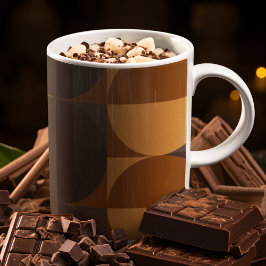 Caneca De Café Círculos castanhos