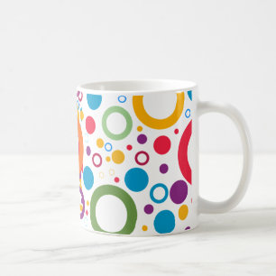 Caneca De Café Círculos das cores