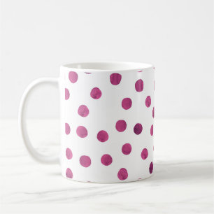Caneca De Café Círculos De Aquarela Cuta. Arte Arredonda Textura