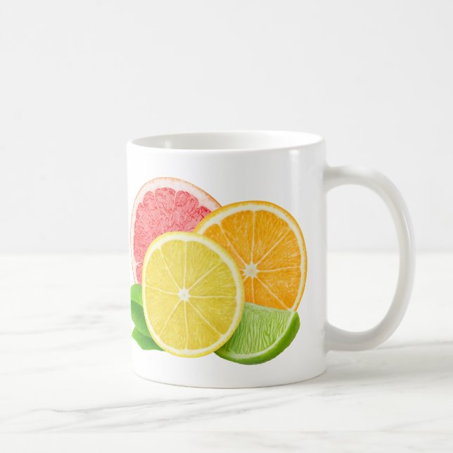 Caneca De Café Círculos de citrinos (Direita)