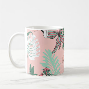Caneca De Café Círculos de ilusão óptica: Peça monocromática sem