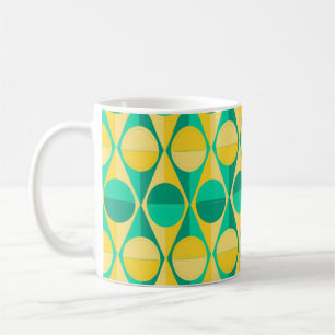 Caneca De Café Círculos e triângulos do Art Deco
