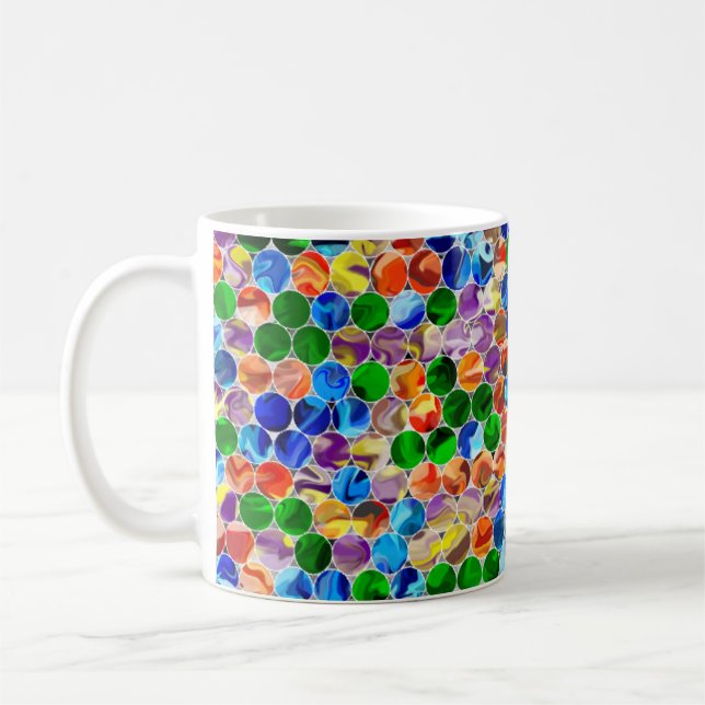 Caneca De Café Círculos Em Forma De Piecle 11oz Mug (Esquerda)