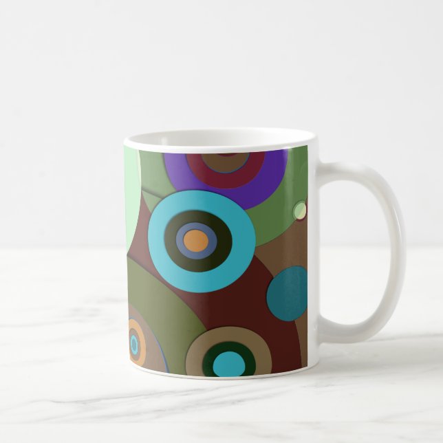 Caneca De Café Círculos Internos #9 (Direita)