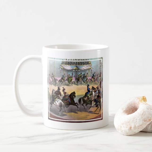 Caneca De Café Circus Grand Finale, 1872. (Com Donut)