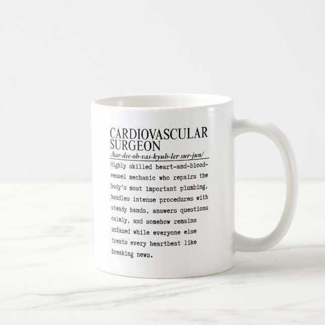 Caneca De Café Cirurgião cardiovascular (Direita)