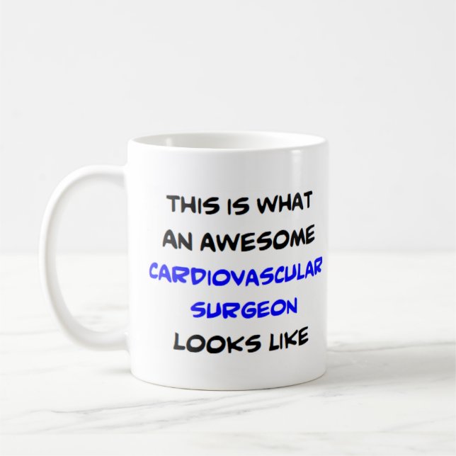 Caneca De Café cirurgião cardiovascular, incrível (Esquerda)
