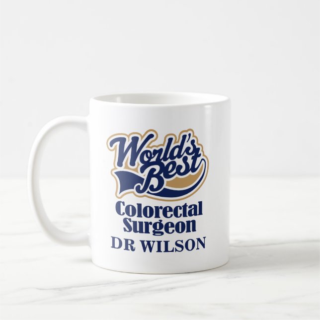 Caneca De Café Cirurgião Colorectal presente personalizado da (Esquerda)