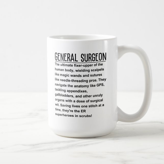 Caneca De Café Cirurgião geral (Direita)
