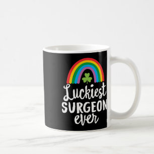 Caneca De Café Cirurgião Mais Sortudo Já Dia de São Patrício Sham