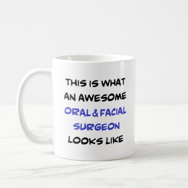 Caneca De Café cirurgião oral e facial, incrível (Esquerda)