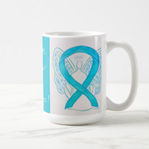 Caneca De Café Cistite Intersticial Sensibilização Ribbon Angel