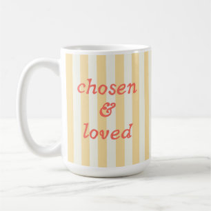 Caneca De Café Citação Bíblica Estética Cristã Letra Simples