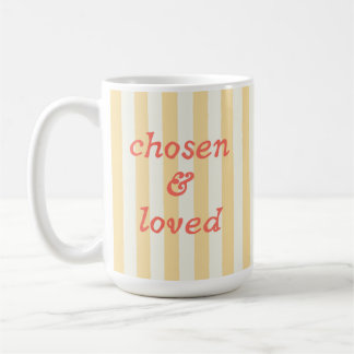 Caneca De Café Citação Bíblica Estética Cristã Letra Simples