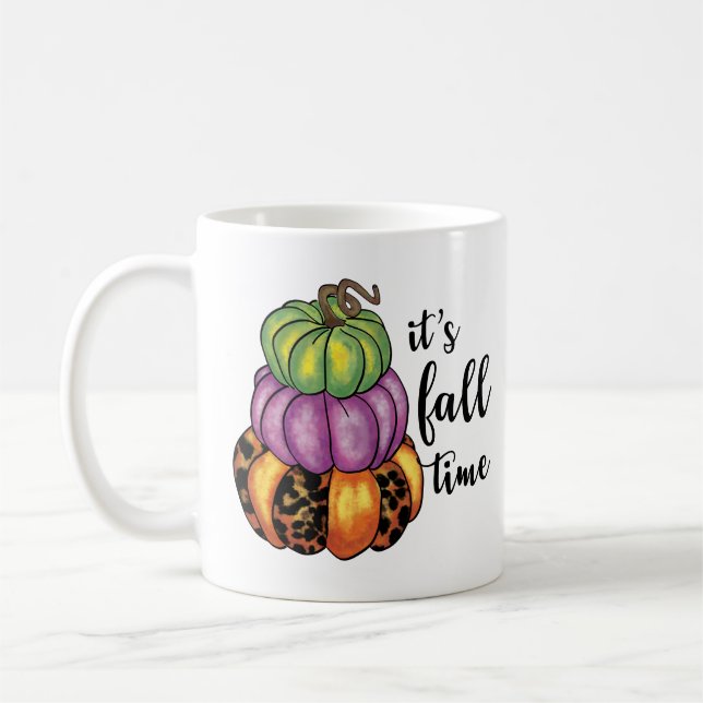 Caneca De Café Citação Citação Citação Citada Pumpkins Crafty Col (Esquerda)