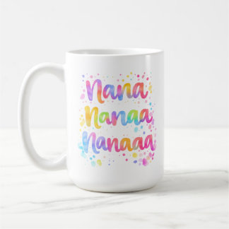 Caneca De Café Citação Colorida Sonhadora e Divertida com Salpico