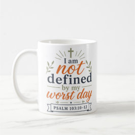 Caneca De Café Citação Cristã Não Sou Definido Pelo Meu Pior Dia