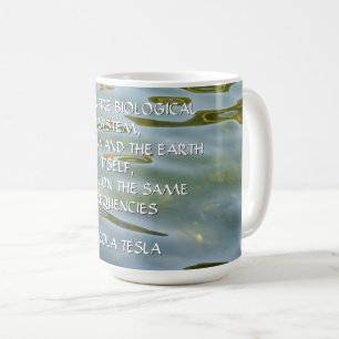 Caneca De Café Citação da Frequência de Nikola Tesla – Ondulação