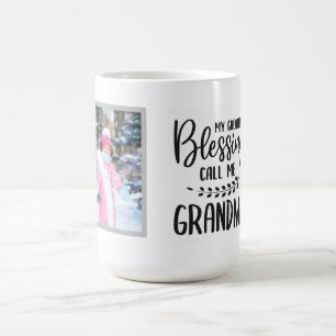 Caneca De Café Citação da Vovó com Foto