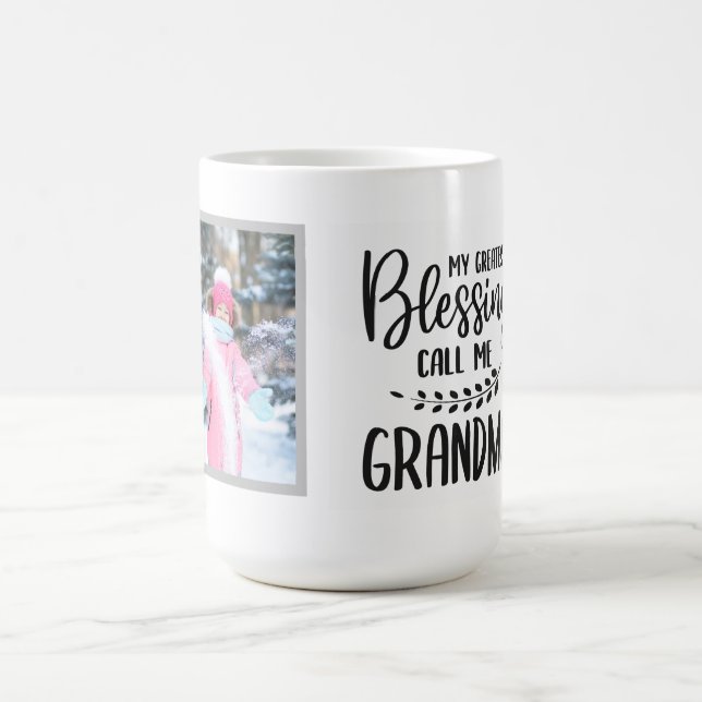 Caneca De Café Citação da Vovó com Foto (Centro)