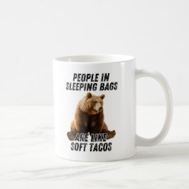 Caneca De Café Citação de acampamento de urso engraçado - humor d