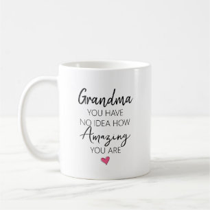 Caneca De Café Citação de Agradecimento de Aniversário da Avó Inc