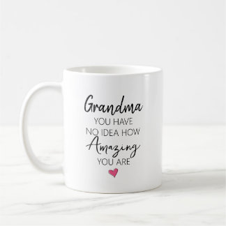 Caneca De Café Citação de Agradecimento de Aniversário da Avó Inc