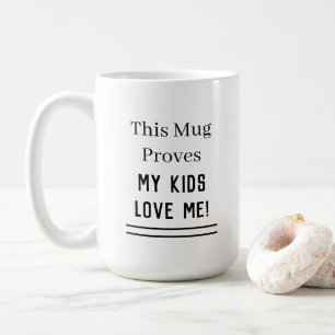 Caneca De Café Citação de Amor dos Meus Filhos