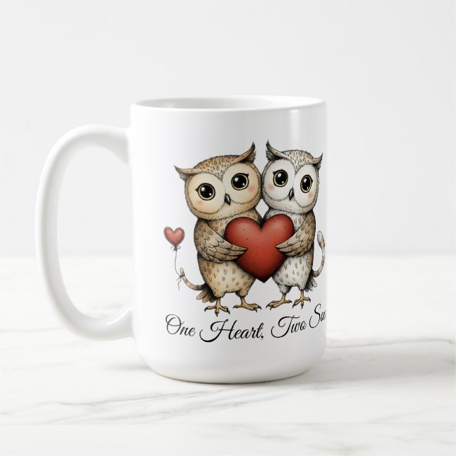 Caneca De Café Citação de Amor para Casais, Presente de Aniversár (Esquerda)