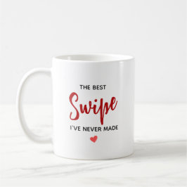 Caneca De Café Citação de Amor Personalizada Melhor Swipe