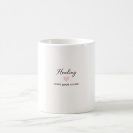 Caneca De Café Citação de Amor Próprio Cura Fica Bem Em Mim Minim
