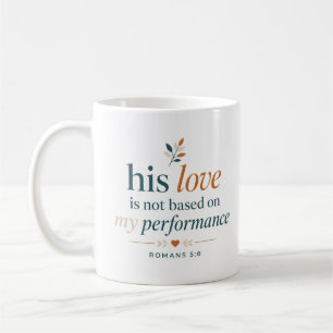 Caneca De Café Citação de Amor: Seu Amor Não é Baseado no Meu Des