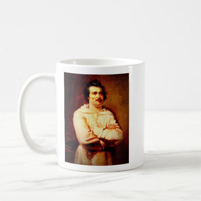 Caneca De Café Citação de Balzac honrada sobre café (Esquerda)