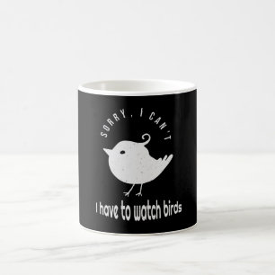 Caneca De Café Citação de Birdwatch Engraçado